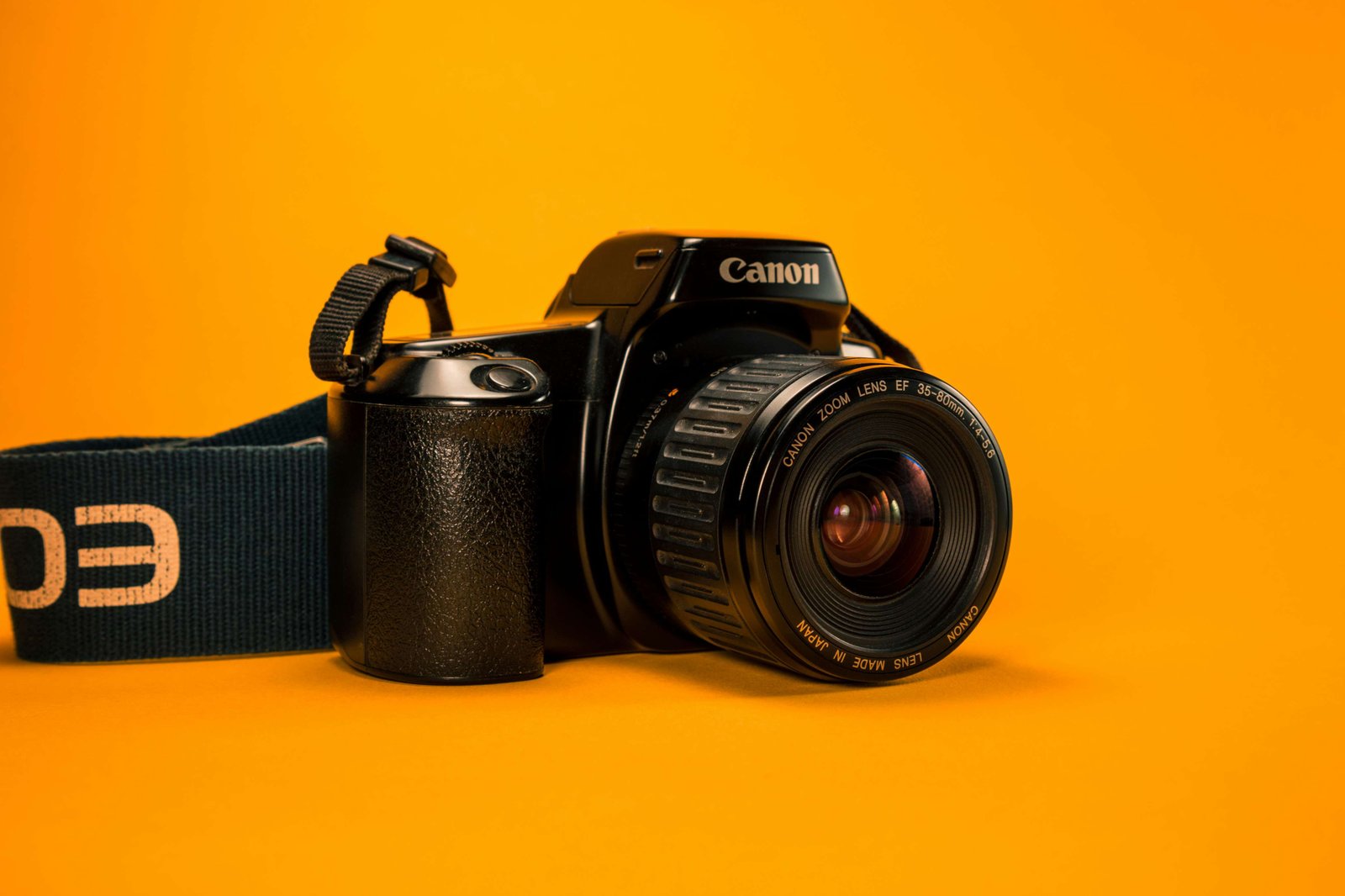 Camera lens close-up